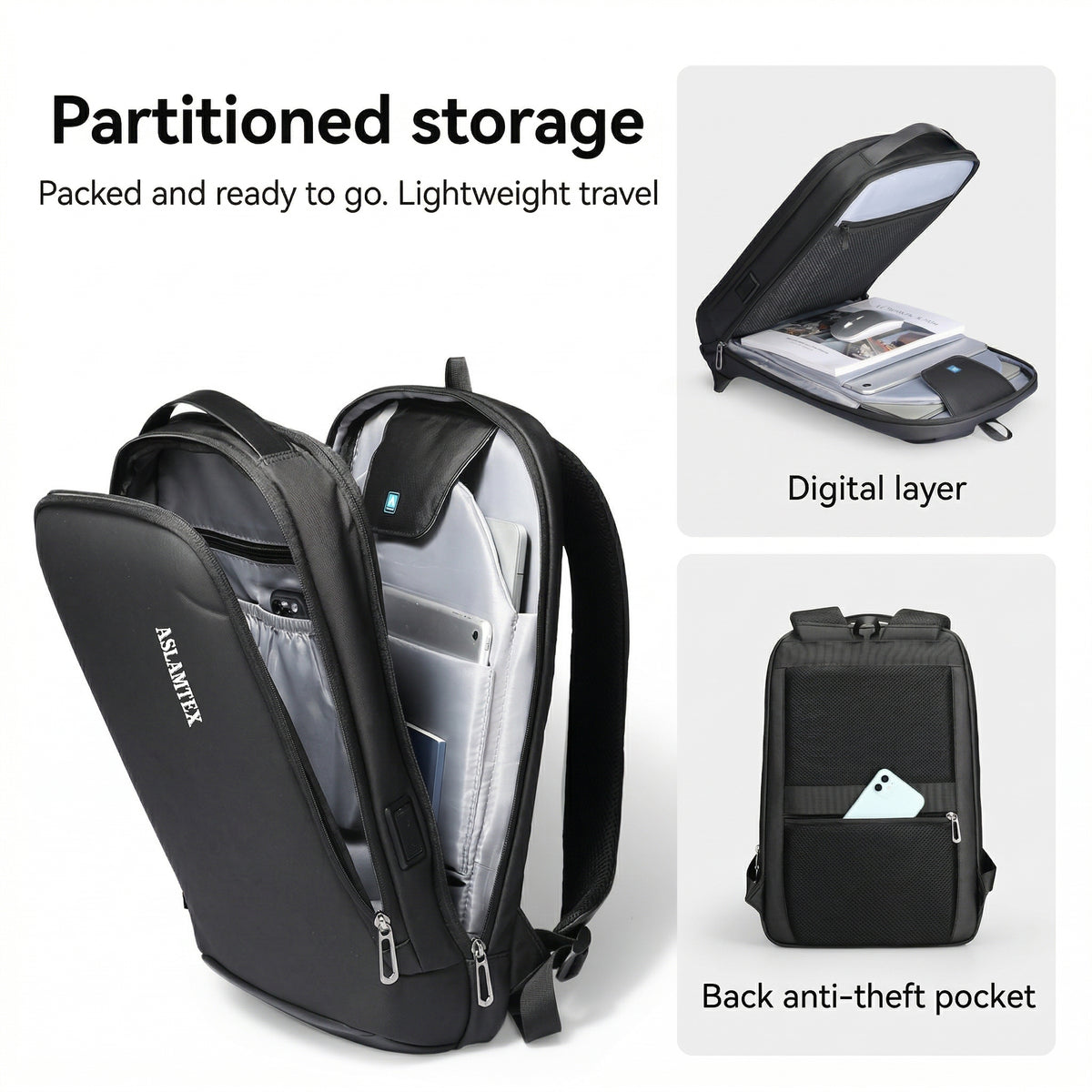 ASLAMTEX Professional Laptop Backpack